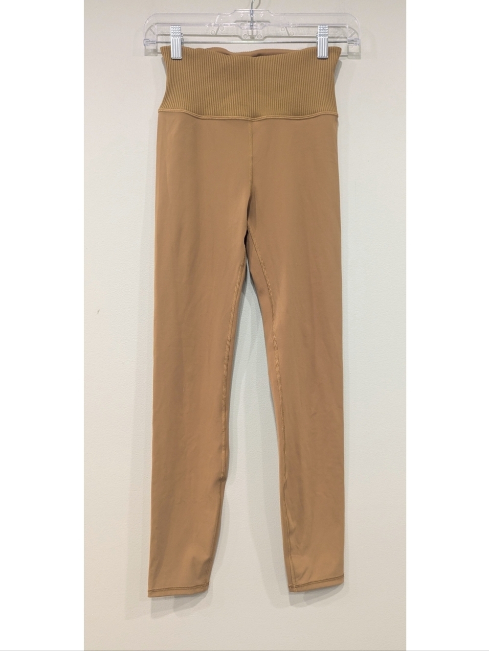 Vuori Mustard Colored Studio Ribbed Leggings Size XXS